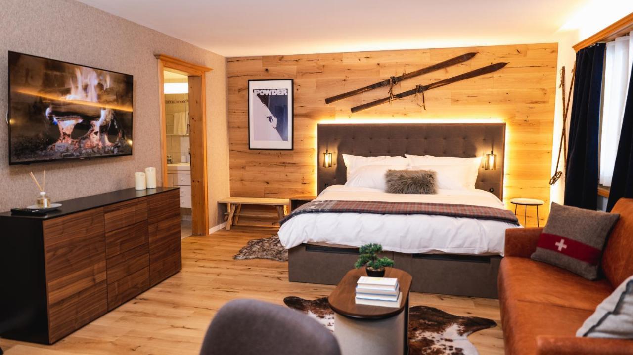 Wunderstay Alpine 3 Chic Studio Central Location Klosters-Serneus Exterior foto